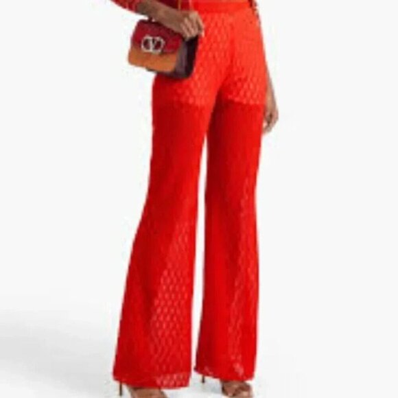 M Missoni Crochet-knit Cotton-blend Wide-leg Pants - Picture 2 of 14